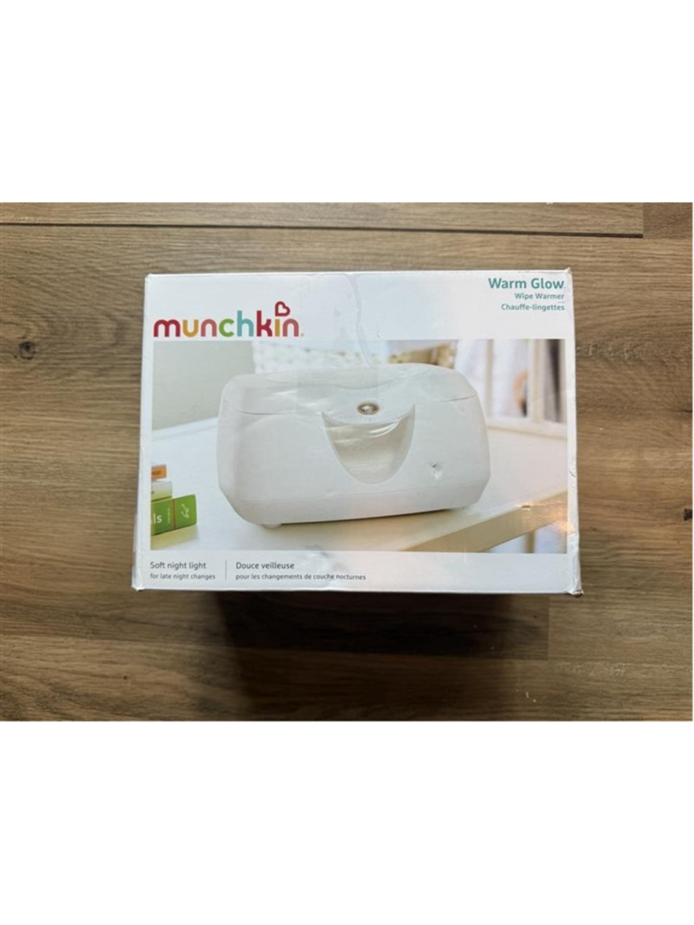 Munchkin Warm Glow Baby Wipe Warmer - White NIB
